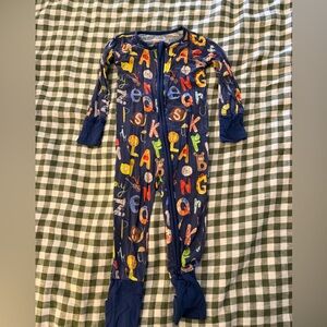 Little Sleepies Alphabet Convertible Footie